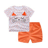 Cartoon Clothing Baby Boy Summer Clothes T-shirt Baby Girl Casual Clothing Sets