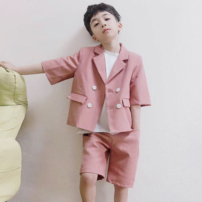 Children's Clothing, Boys' Double-breasted Suits, Children's Small Suits, Flower Girl Performances, Boy Dresses