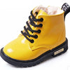 Winter Children Shoes PU Leather Waterproof Martin Boots Kids Snow Boots