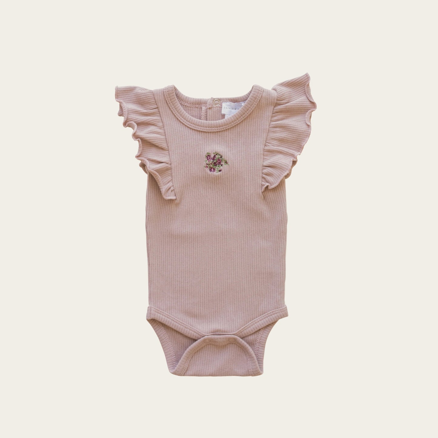 Rose Grey Embroidered Knitting Baby Kids Clothing