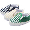 Brand New Pram Newborn Toddler Baby Girls Boys Kids Infant First Walkers Striped Classic Shoes Loafers Casual Soft Shoes