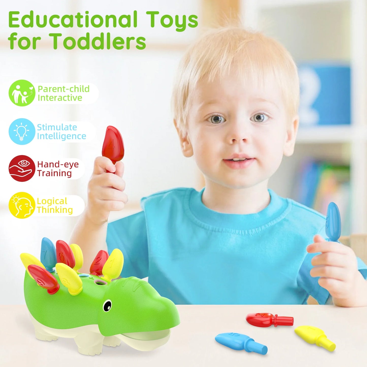Baby Montessori Learning Toys for 1 Year Old Boys,  Toddlers Educational Sensory Toys Age 1-3 Girls, Christmas Birthday Gifts