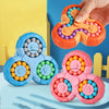 Magic Bean Puzzle Toy, Rotating Magic Bean Cube & Fidget Spinner Toys 2-in-1