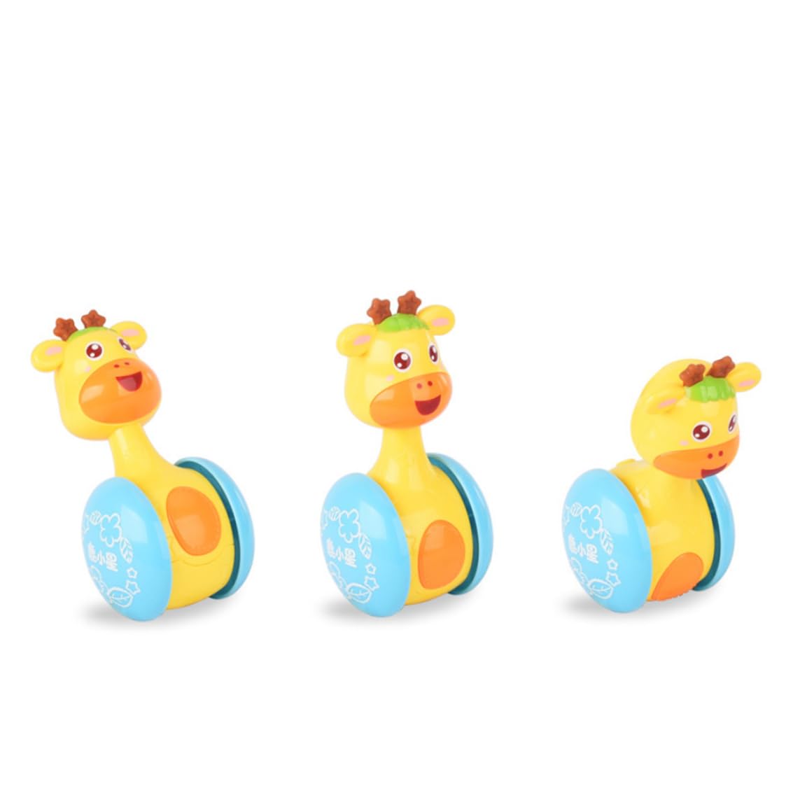 Cartoon Giraffe Tumbler Doll -Poly Baby Toys Cute Rattles Ring Bell Newborns 3-12 Month Early Educational Toy Baby Toys