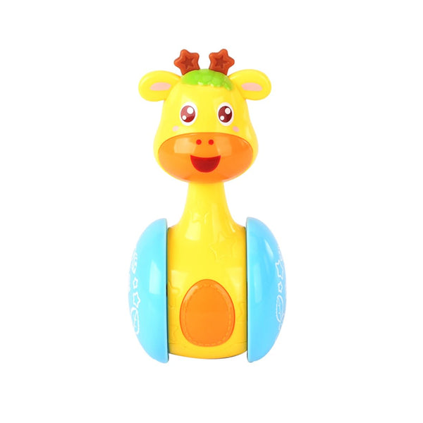 Cartoon Giraffe Tumbler Doll -Poly Baby Toys Cute Rattles Ring Bell Newborns 3-12 Month Early Educational Toy Baby Toys