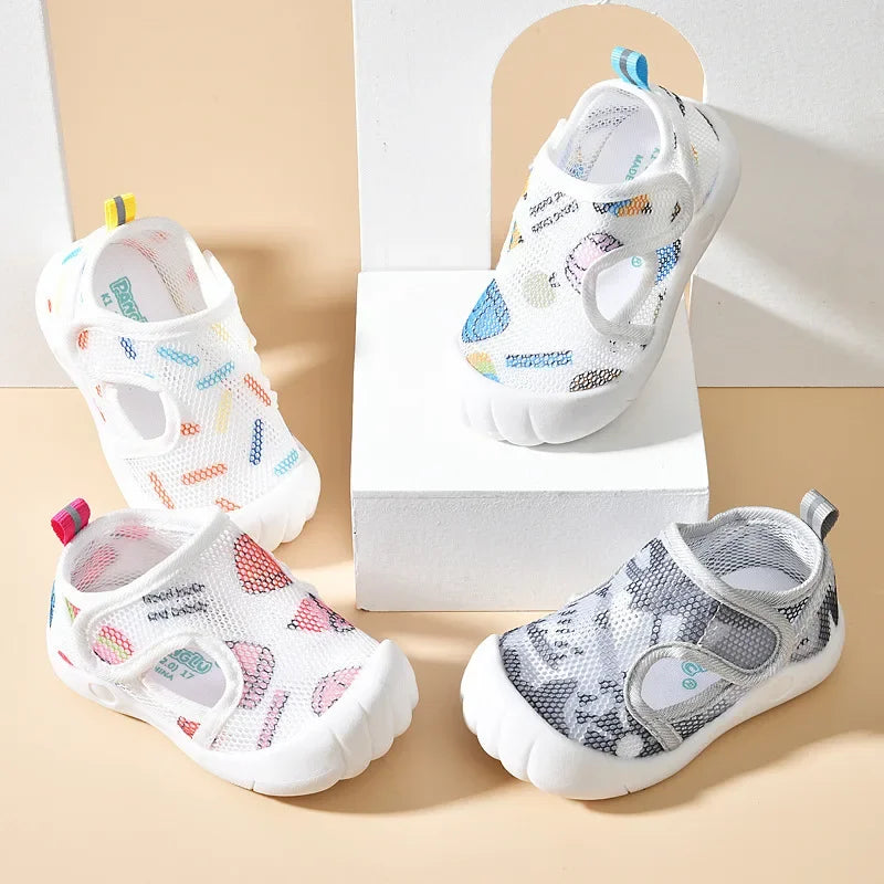 Baby Girl Shoes Classic Net Sneakers Newborn Baby Boys Girls First Walkers Shoes Infant Toddler Soft Sole Anti-Slip Baby Shoes