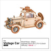 Robotime Rolife Vintage Car Model 3D Wooden Puzzle Toys For Chilidren Kids