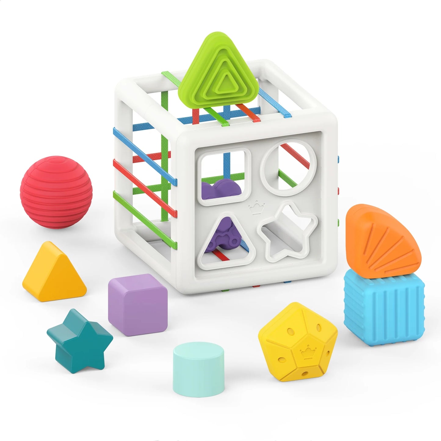 Baby Toys 6-12 Months, Shape Sorter Blocks Toy,Montessori Learning Toys for 1 Year Old Boys Girls Christmas Gifts