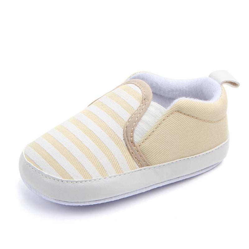 Brand New Pram Newborn Toddler Baby Girls Boys Kids Infant First Walkers Striped Classic Shoes Loafers Casual Soft Shoes