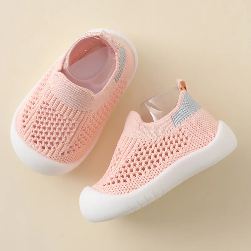 Breathable Mesh Kids Sneakers 2026 Casual Infant Baby Girls Boys Shoes Soft Bottom Comfortable Non-Slip