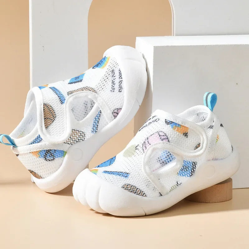 Baby Girl Shoes Classic Net Sneakers Newborn Baby Boys Girls First Walkers Shoes Infant Toddler Soft Sole Anti-Slip Baby Shoes