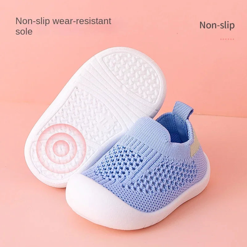 Breathable Mesh Kids Sneakers 2026 Casual Infant Baby Girls Boys Shoes Soft Bottom Comfortable Non-Slip
