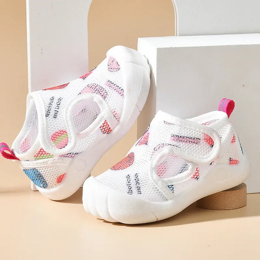 Baby Girl Shoes Classic Net Sneakers Newborn Baby Boys Girls First Walkers Shoes Infant Toddler Soft Sole Anti-Slip Baby Shoes