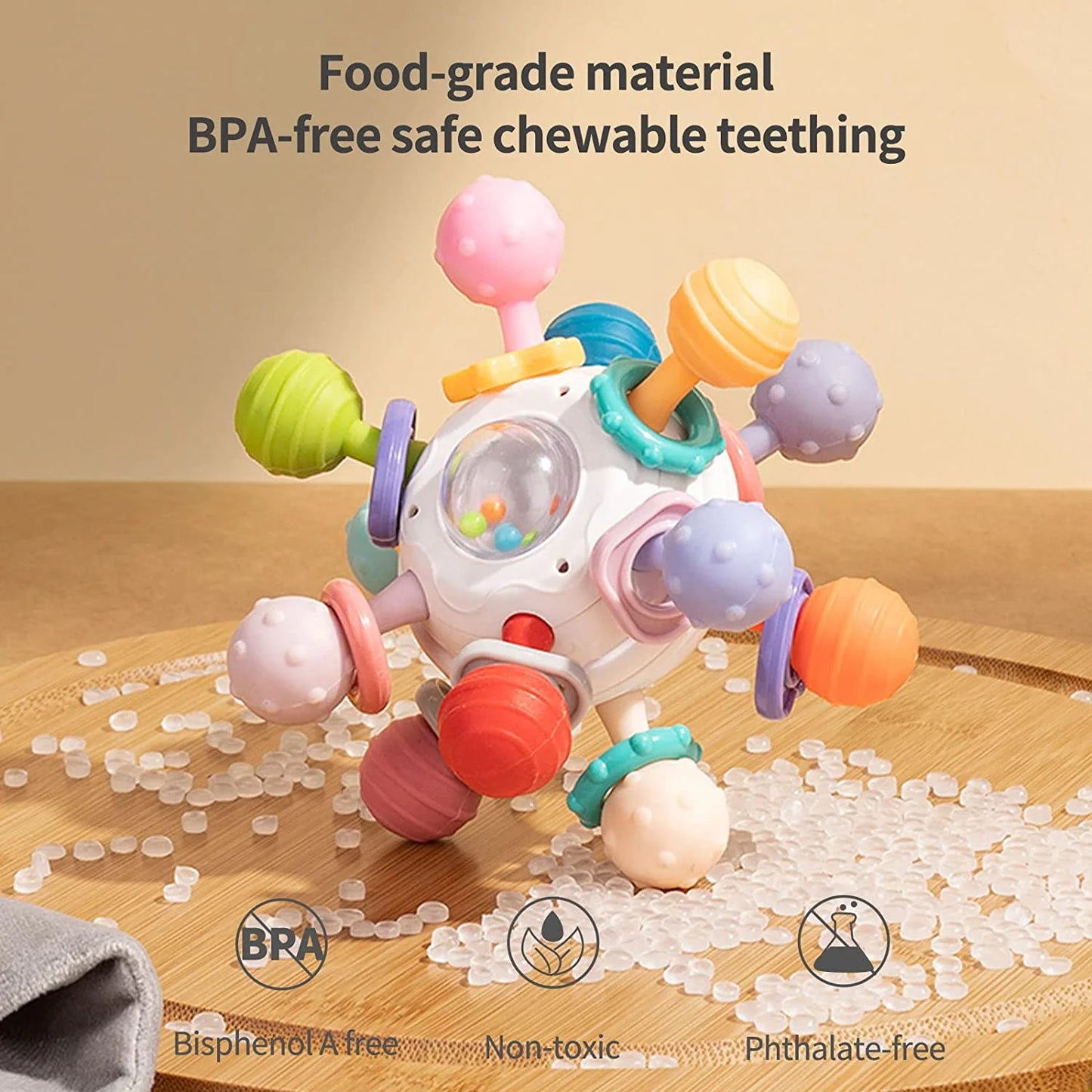 Baby Toys for 6-12 Months, Baby Rattle Toys for Infants 6 7 8 9 10 Months Gifts