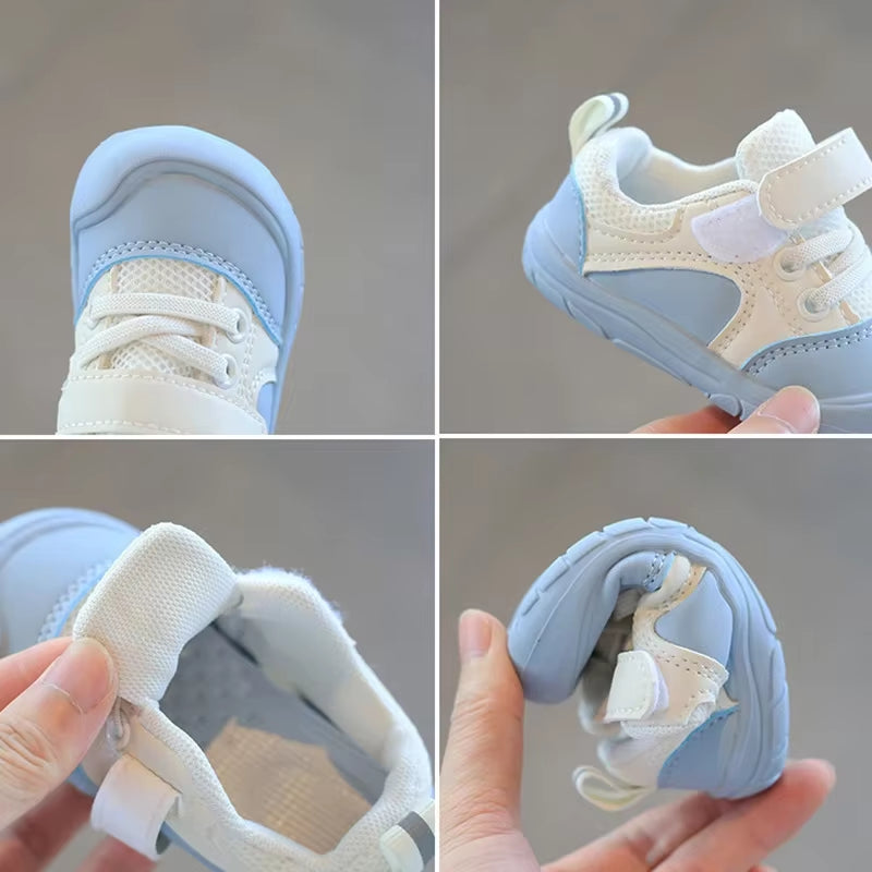 Baby Walking Shoes Boy Soft Soles Anti-Skid Children'S Casual Sneaker Shoes Mesh Breathable Baby Shoes Baby Baby Girl Shoes