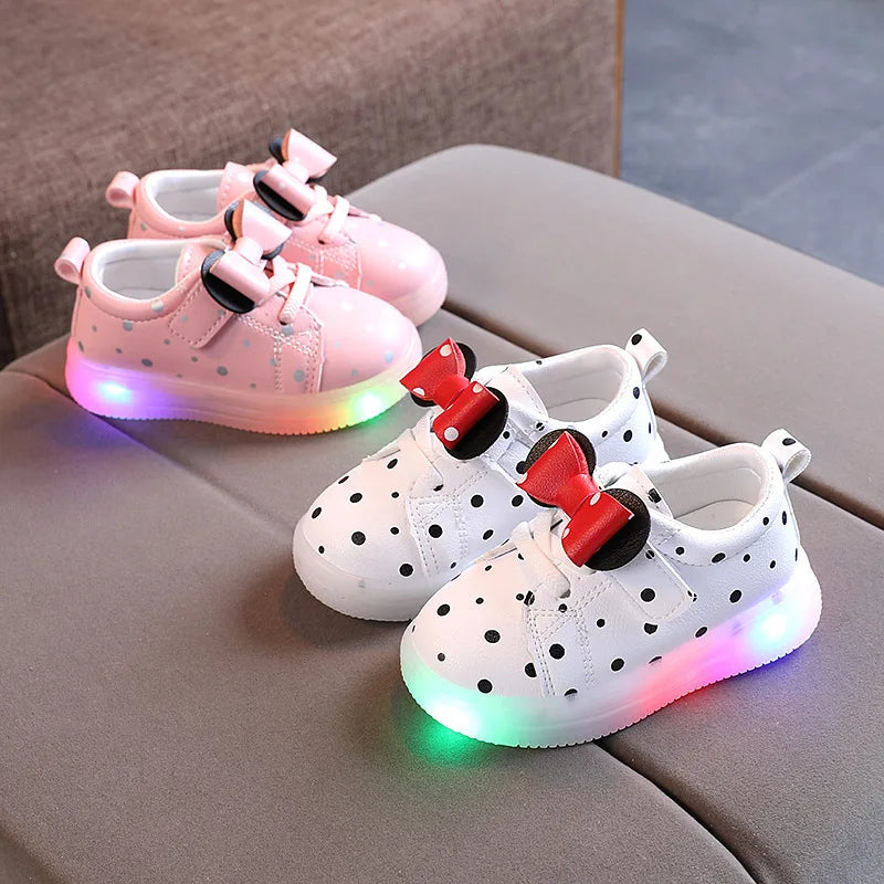 Children'S Fashion Light-Up Board Shoes Kids Glowing Light Sneakers Girls Shiny Light Shoes Little Boys Casual Luminous Sneakers