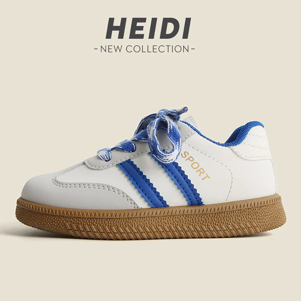 PU Leather Sneakers for Children Waterproof Trend Fashion Children'S Tennis Shoes Anti-Slippery Sport Shoes for Kids