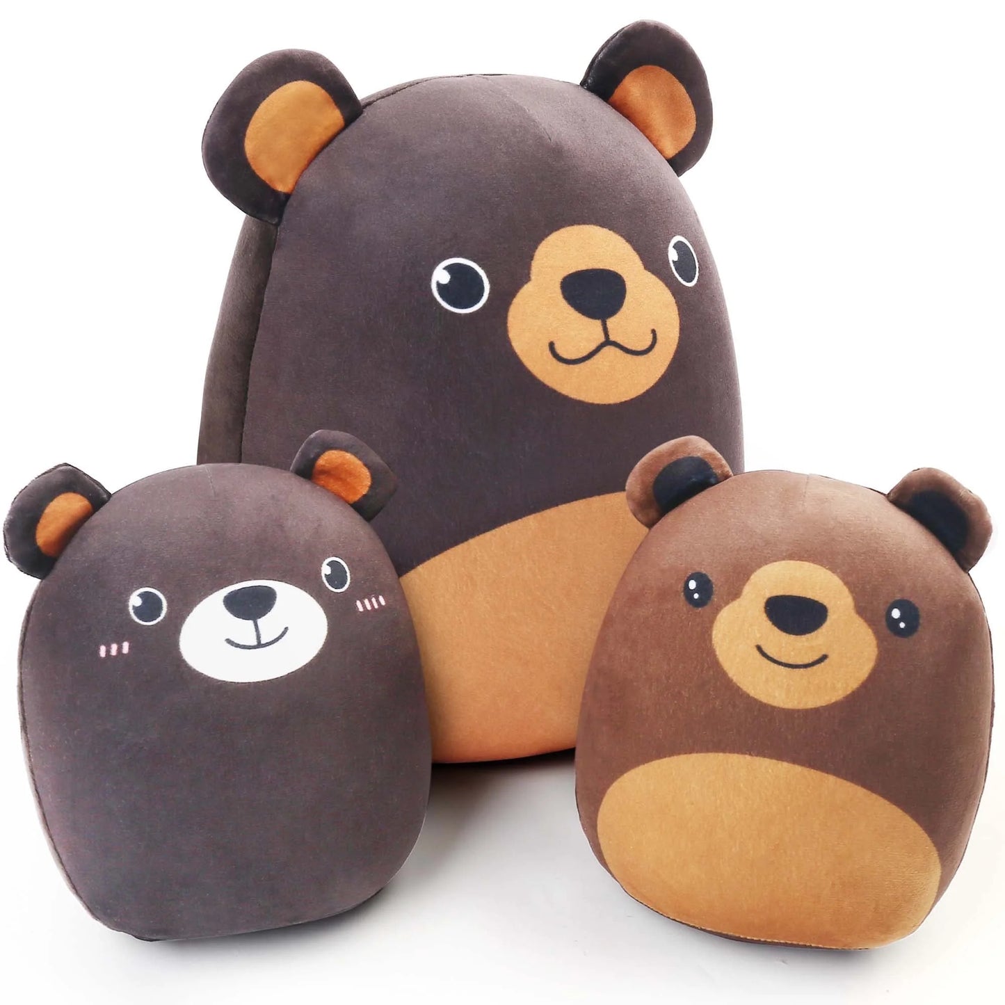 Bear Plush Toy, Squishy Bear Stuffed Animal, Cute Bear Plush Pillow Gift for Kid Boys Girls