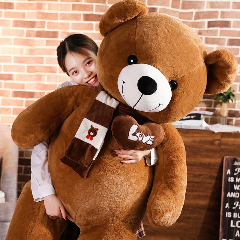 New Hot High Quality 4 Colors Teddy Bear With Scarf Stuffed Animals Bear Plush Toys