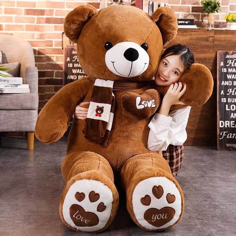 New Hot High Quality 4 Colors Teddy Bear With Scarf Stuffed Animals Bear Plush Toys