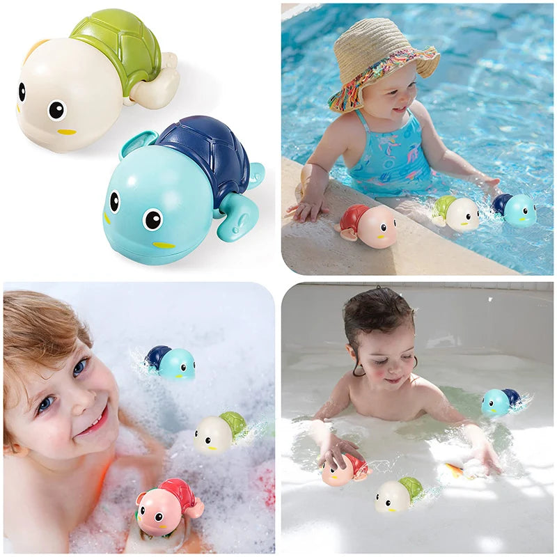 Baby Bath Toys Bathing Cute Swimming Turtle Whale Pool Beach Classic Chain