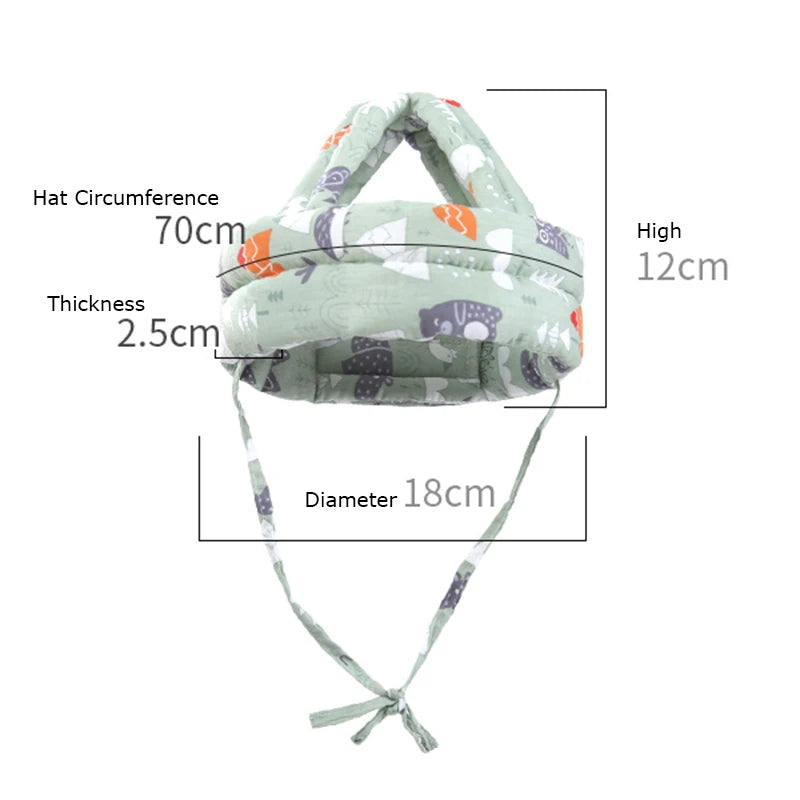 Baby Safety Helmet Head Protection Adjustable Hat Toddler Anti-fall Pad Children Learn To Walk