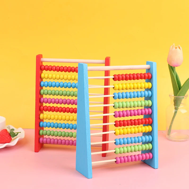 1 Pc 15.5*20*5.8cm Wooden Abacus Child Math Educational Learning Toy Calculat Bead Counting Kid Toy