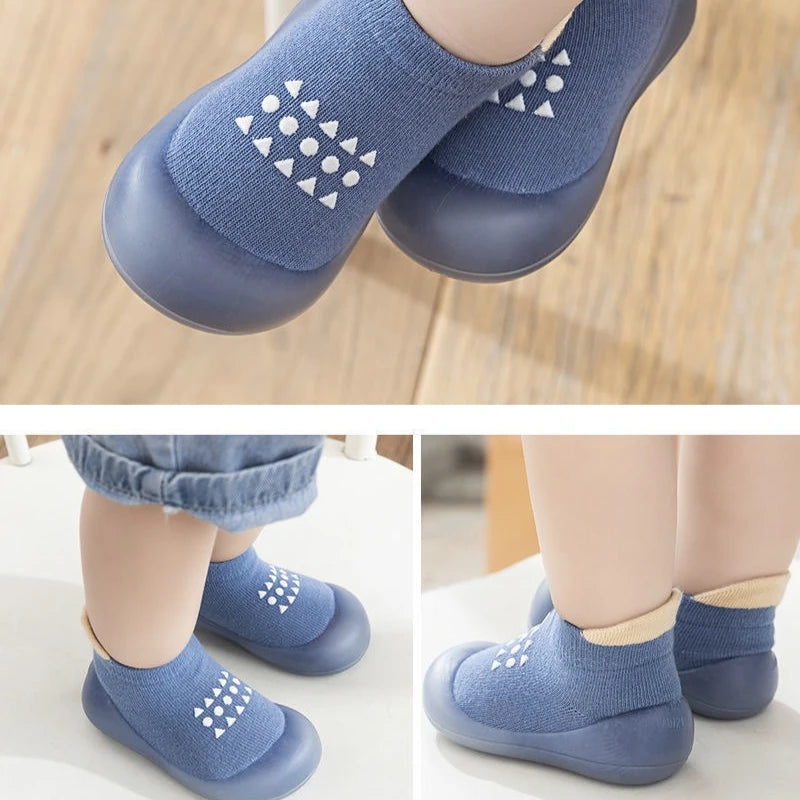 Summer New Combed Cotton anti Slip and Breathable Children'S Soft Sole Shoes Baby Walking Shoes Mesh Faced Baby Floor Socks