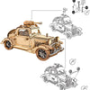 Robotime Rolife Vintage Car Model 3D Wooden Puzzle Toys For Chilidren Kids