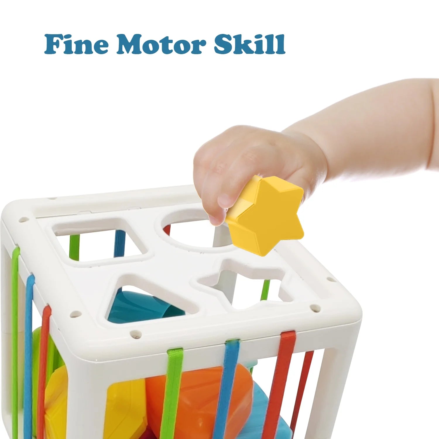 Baby Toys 6-12 Months, Shape Sorter Blocks Toy,Montessori Learning Toys for 1 Year Old Boys Girls Christmas Gifts