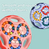 Rotating Magic Bean Cube Magic Bean Cube Toys Portable Double-Sided Ball Rotating Bean 3D Puzzles Education Toy For Kids Double Flip Handheld Puzzle Rings Stress Fidget Spinners Toys