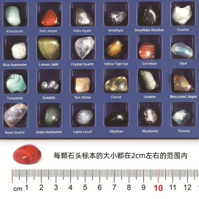 Rock For Kids 36 Pcs Rocks With Learning Guide, Gemstones  Crystals Kit Mineral Education Set Geology Science Toys Educational Gifts For Boys Girls Age  Above 6 Year Old