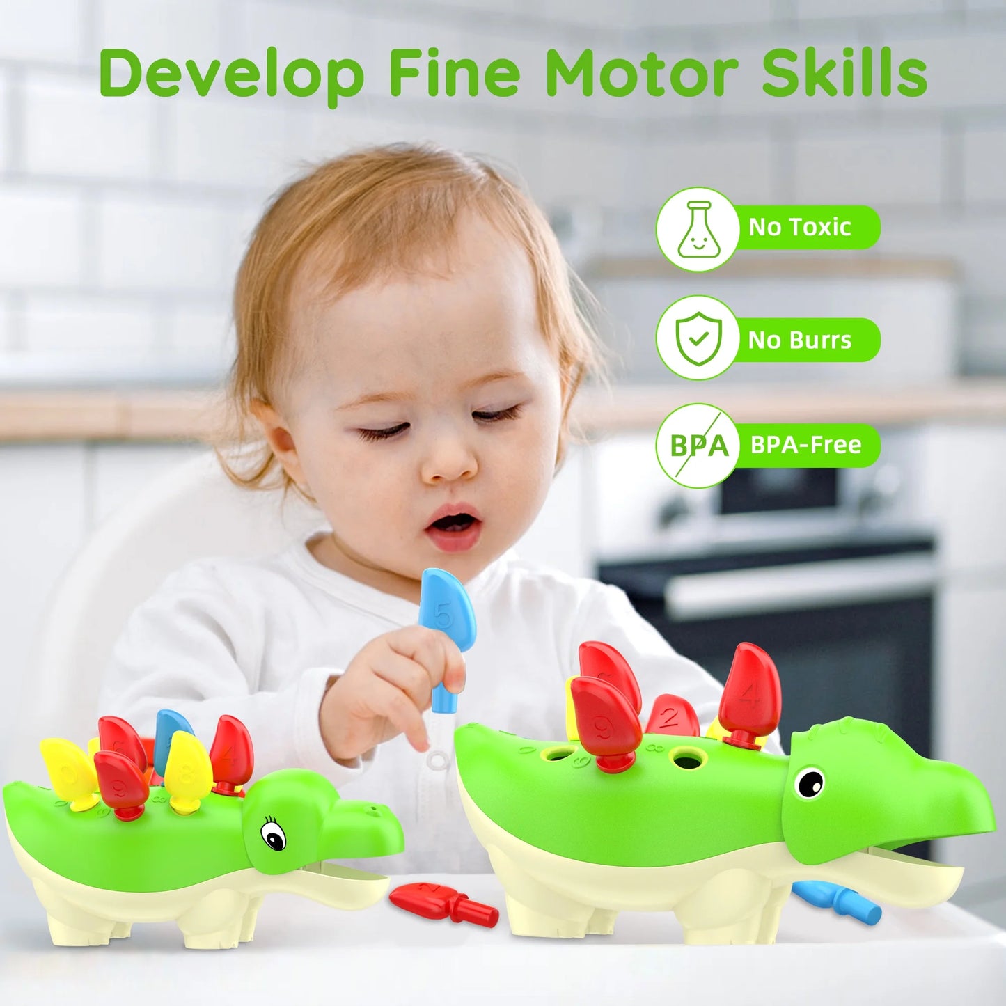 Baby Montessori Learning Toys for 1 Year Old Boys,  Toddlers Educational Sensory Toys Age 1-3 Girls, Christmas Birthday Gifts