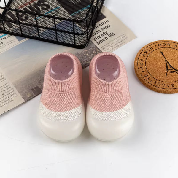 Summer New Combed Cotton anti Slip and Breathable Children'S Soft Sole Shoes Baby Walking Shoes Mesh Faced Baby Floor Socks