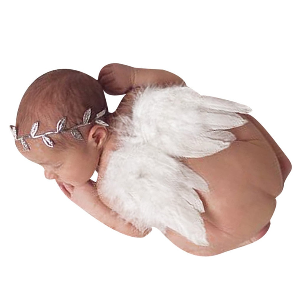 Newborn Photography Props White Angel Wing