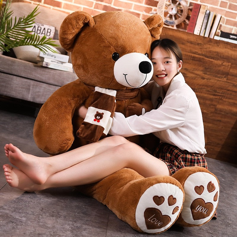 New Hot High Quality 4 Colors Teddy Bear With Scarf Stuffed Animals Bear Plush Toys