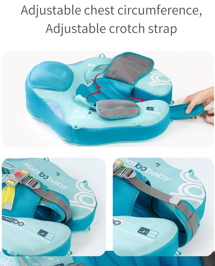 Non-Inflatable Baby Chest Floats with Canopy