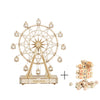 232pcs Rotatable DIY 3D Ferris Wheel Wooden Building Block Kits