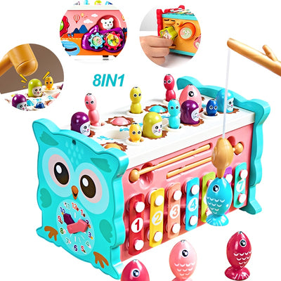 Baby Toys Montessori Learning Educational Toys For Toddler Fishing Piano Fun Game