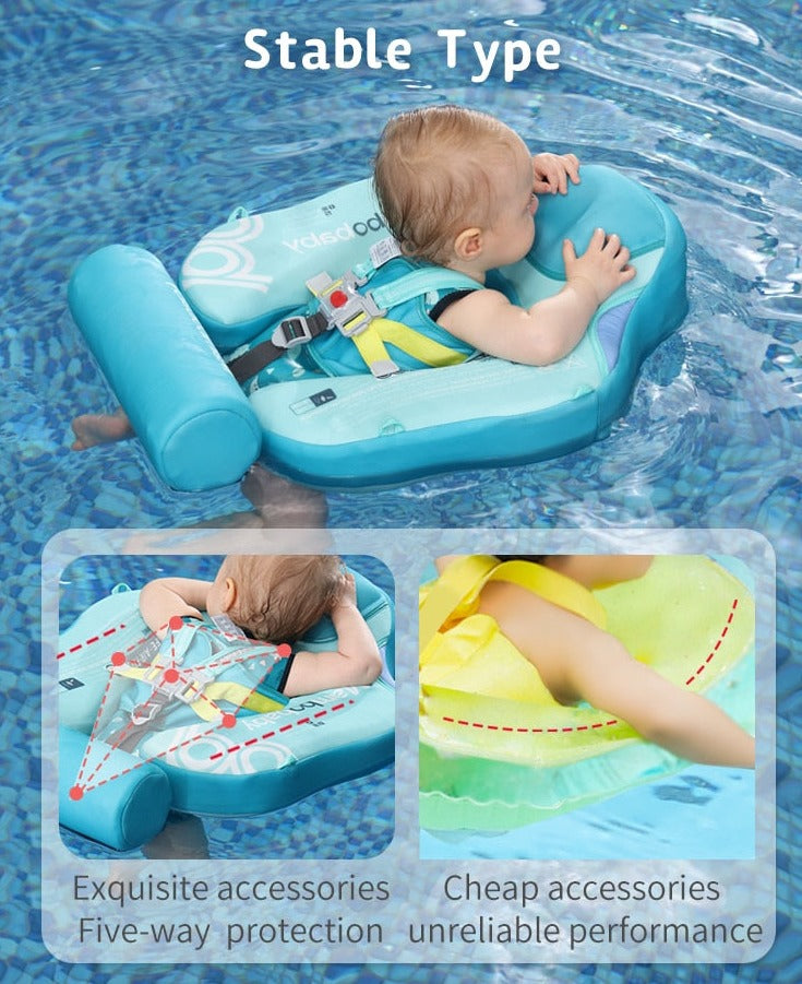 Non-Inflatable Baby Chest Floats with Canopy